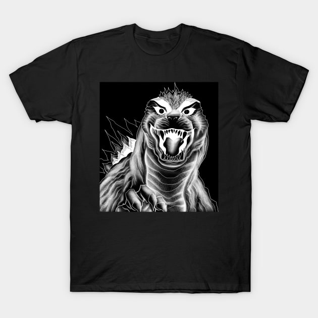 gojira the king of the kaiju monsters T-Shirt by jorge_lebeau